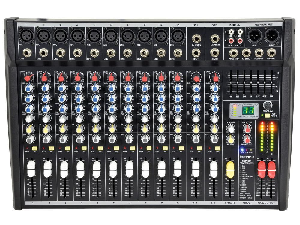 Mikser sceniczny Citronic CSP-714 ze wzmacniaczem 700W – zdjęcie 4