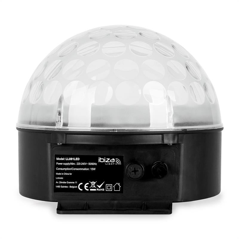 Ibiza Light ASTRO 1 LL081LED Kryształowa kula żelowa RGB efekt LED – zdjęcie 4