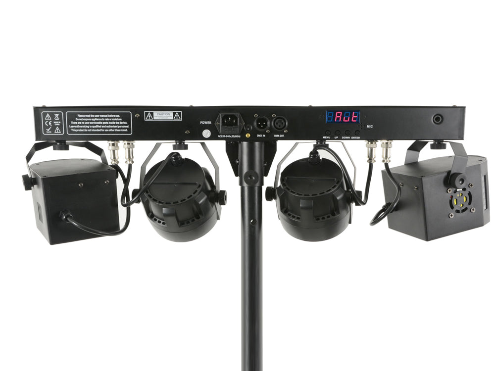 QTX LED FX Bar Derby standard, 2 punkty par RGBW, 2 efekty świetlne derby – zdjęcie 3