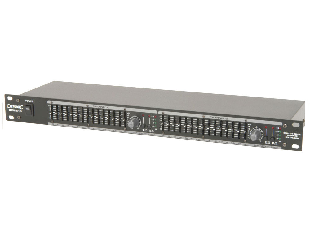 Citronic CEQ215 2-kanałowy 15-pasmowy korektor – zdjęcie 2