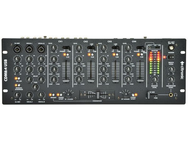 Citronic CDM8:4 USB 19" wbudowany mikser DJ – zdjęcie 6
