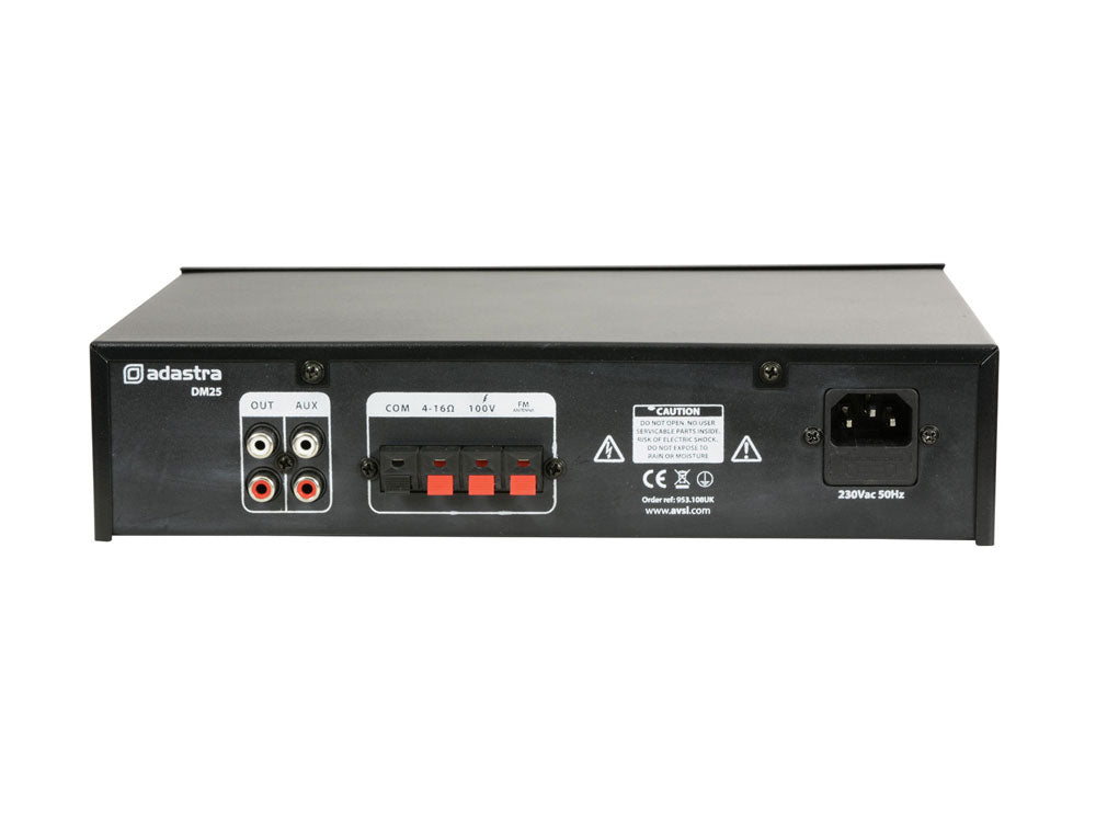 Wzmacniacz Adastra DM25 100 V z Bluetooth i radiem USB/FM 25 W – zdjęcie 3