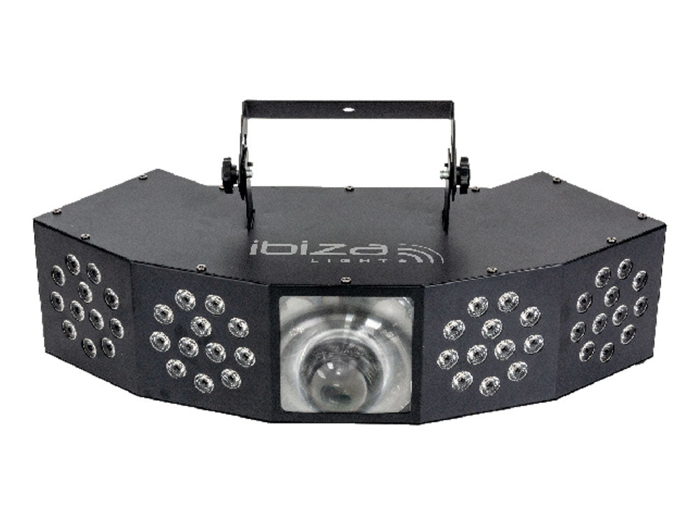 Ibiza Light COMBI-FX4 Efekt świetlny 3 w 1 z efektem wash, moonflower i stroboskopem DMX – zdjęcie 3