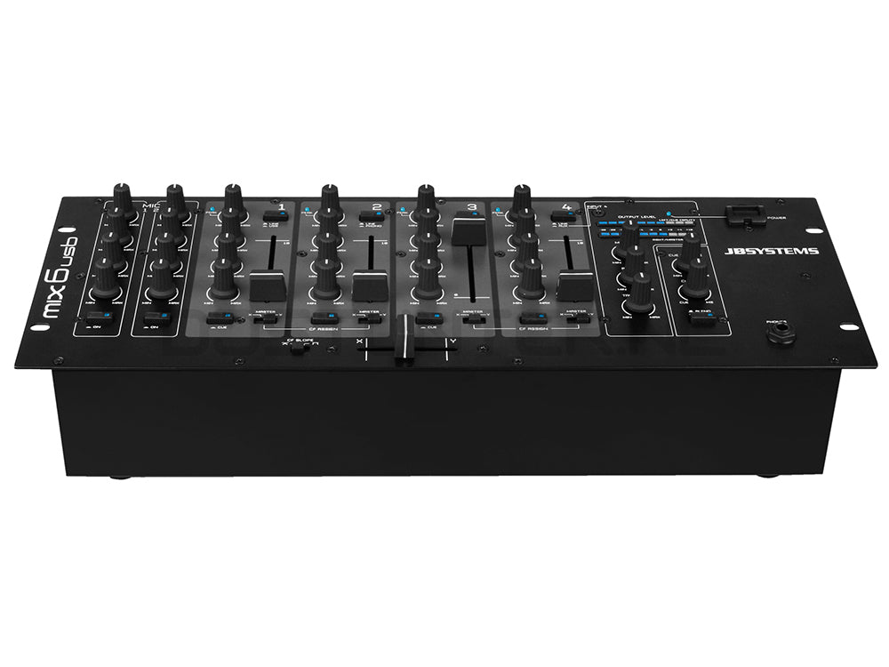 JB Systems MIX6USB 6-kanałowy mikser DJ z interfejsem USB – zdjęcie 3
