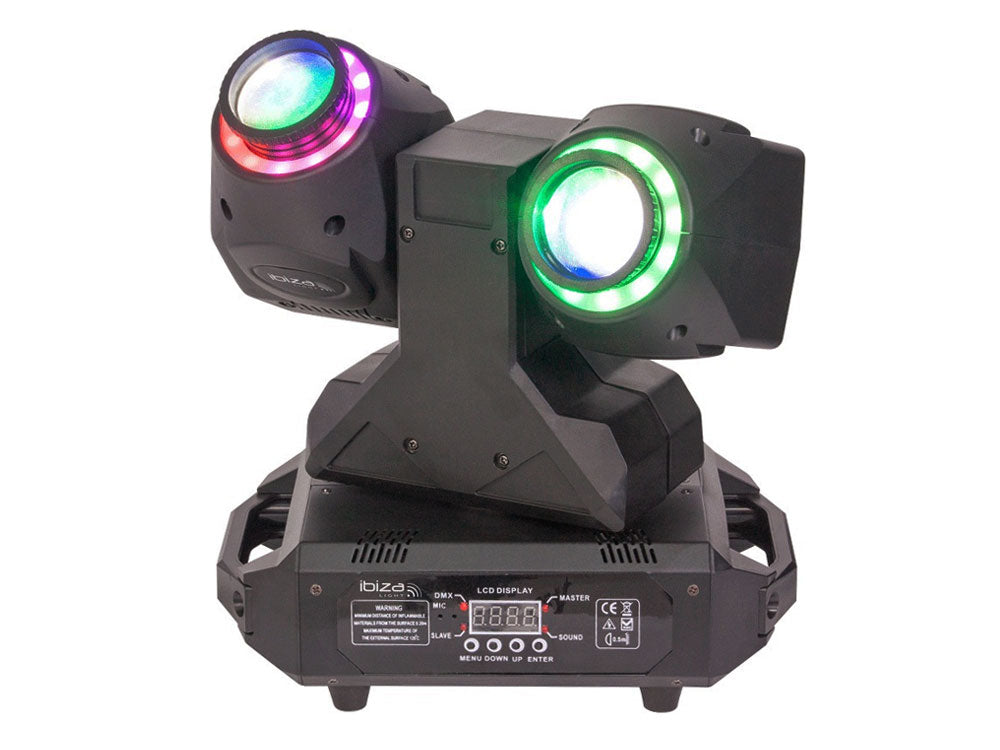 Ibiza Light MHBEAM60-FX podwójna ruchoma głowica 2 w 1 z oświetleniem typu wash beam i funkcją DMX – zdjęcie 3