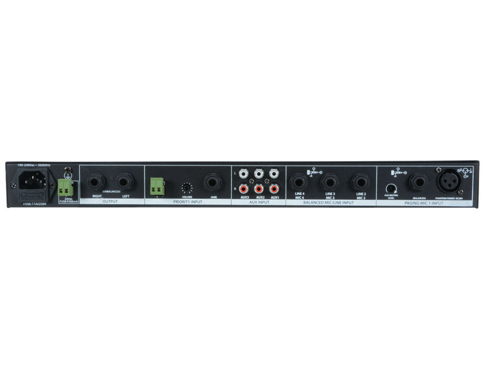 Citronic ML432 1U 4x mikrofon 3x linia mikser rack 19" – zdjęcie 3