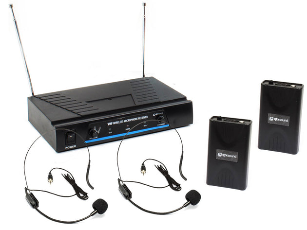 Bezprzewodowy zestaw słuchawkowy z mikrofonem Qtx Sound VN2 VHF 173,8 + 174,8 MHz