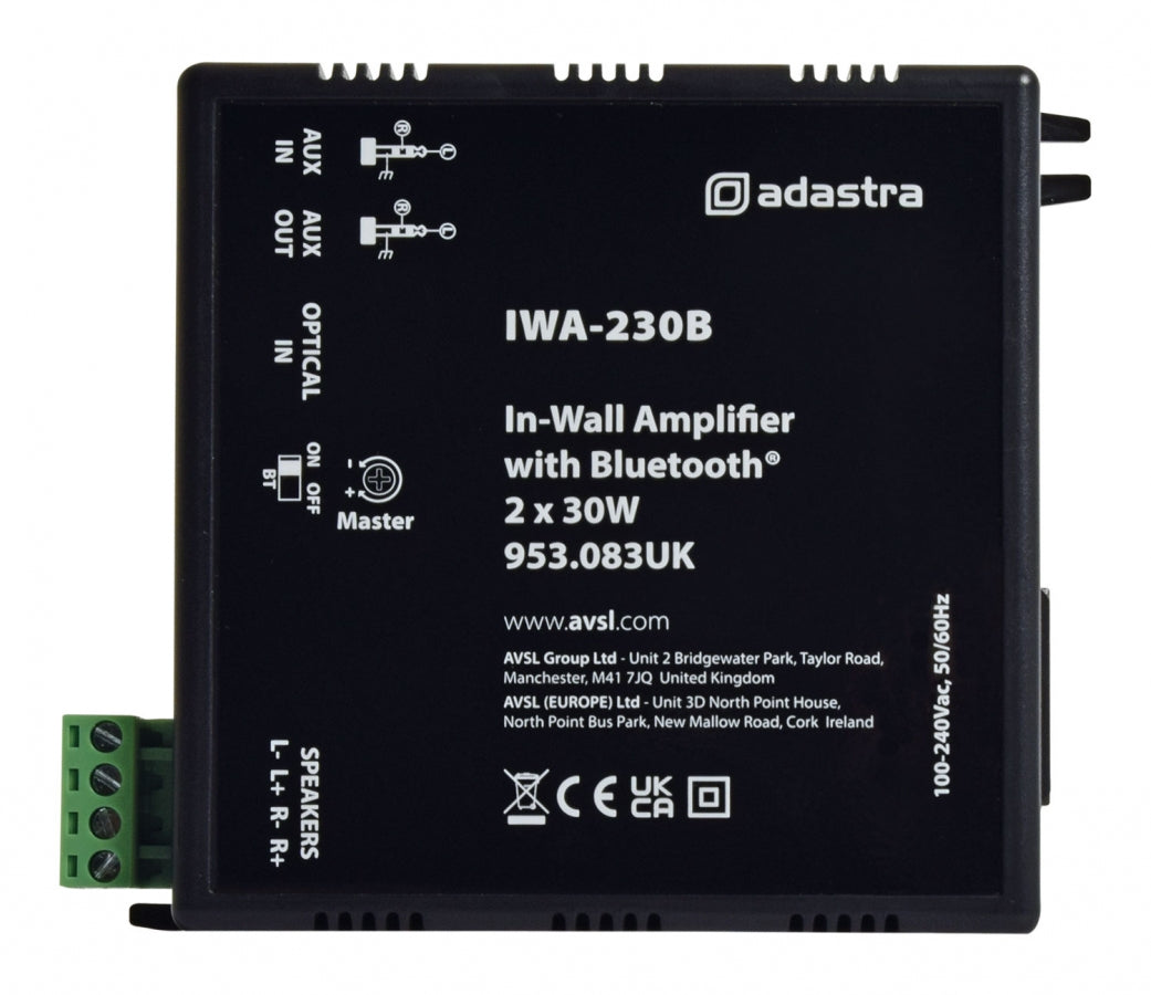 Moduł wzmacniacza stereo Bluetooth 5.0 Adastra IWA230B 2x 30W