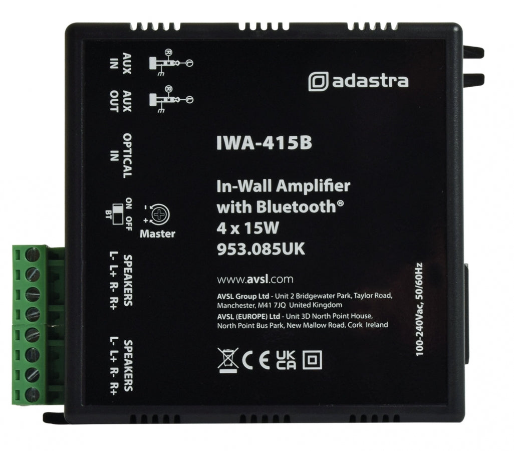 Moduł wzmacniacza stereo Bluetooth 5.0 Adastra IWA415B 4x 15W