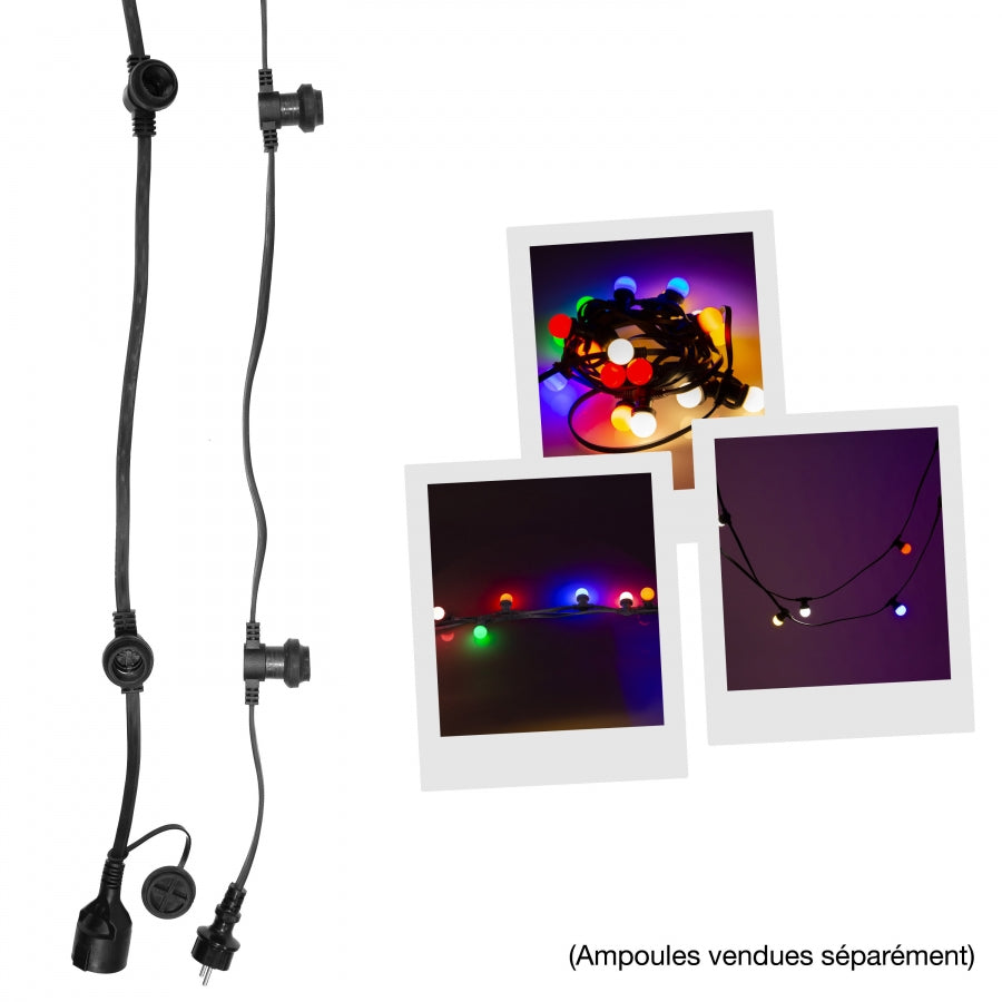 Sznur świetlny Mac Mah Party Lighting 10 metrów, 20 oprawek E27